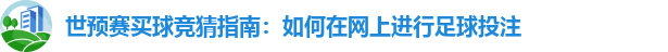 世预赛买球竞猜指南：如何在网上进行足球投注